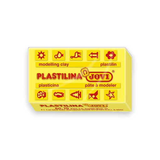 Picture of JOVI PLASTILINA BLOCK 50GR - YELLOW